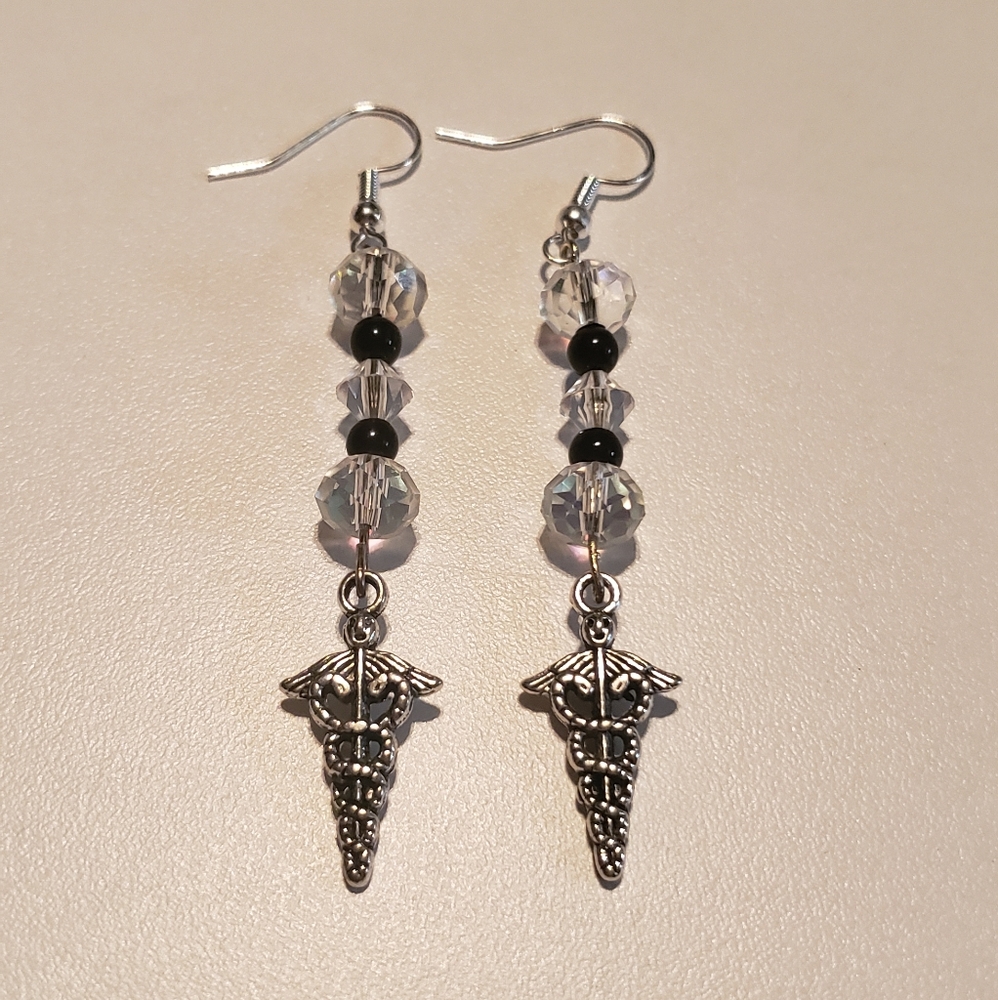 Medical Silver Earrings
